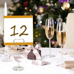Table Number Card Holders Place Card Holder, 25 Pack Picture Holders for Tables,