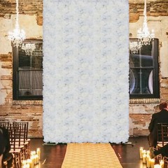6Pcs Artificial Flower Wall Panels Floral Silk Rose Wall Wedding Backdrop Decor