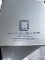 Wedding Album ~ Royal Limited Brushed Metal Photo Frame 4×6- 80 Pages + NEW