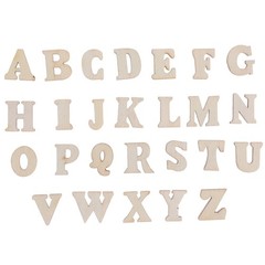 100 Pcs Wooden Letters Craft Alphabet for Children Learning Small Crafts Decor