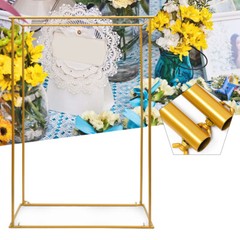 Rectangle Wedding Arch Backdrop Stand Metal Flower Balloon Frame Party Decor NEW