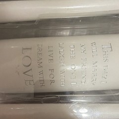 Studio His & Hers Wedding Unity Candle Set, White Pillar & 2 Tapers (3 Pack)