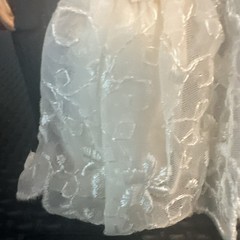 Vintage 1950’s Coast Novelty Porcelain Wedding Cake Topper 4” Lace Dress w/Veil