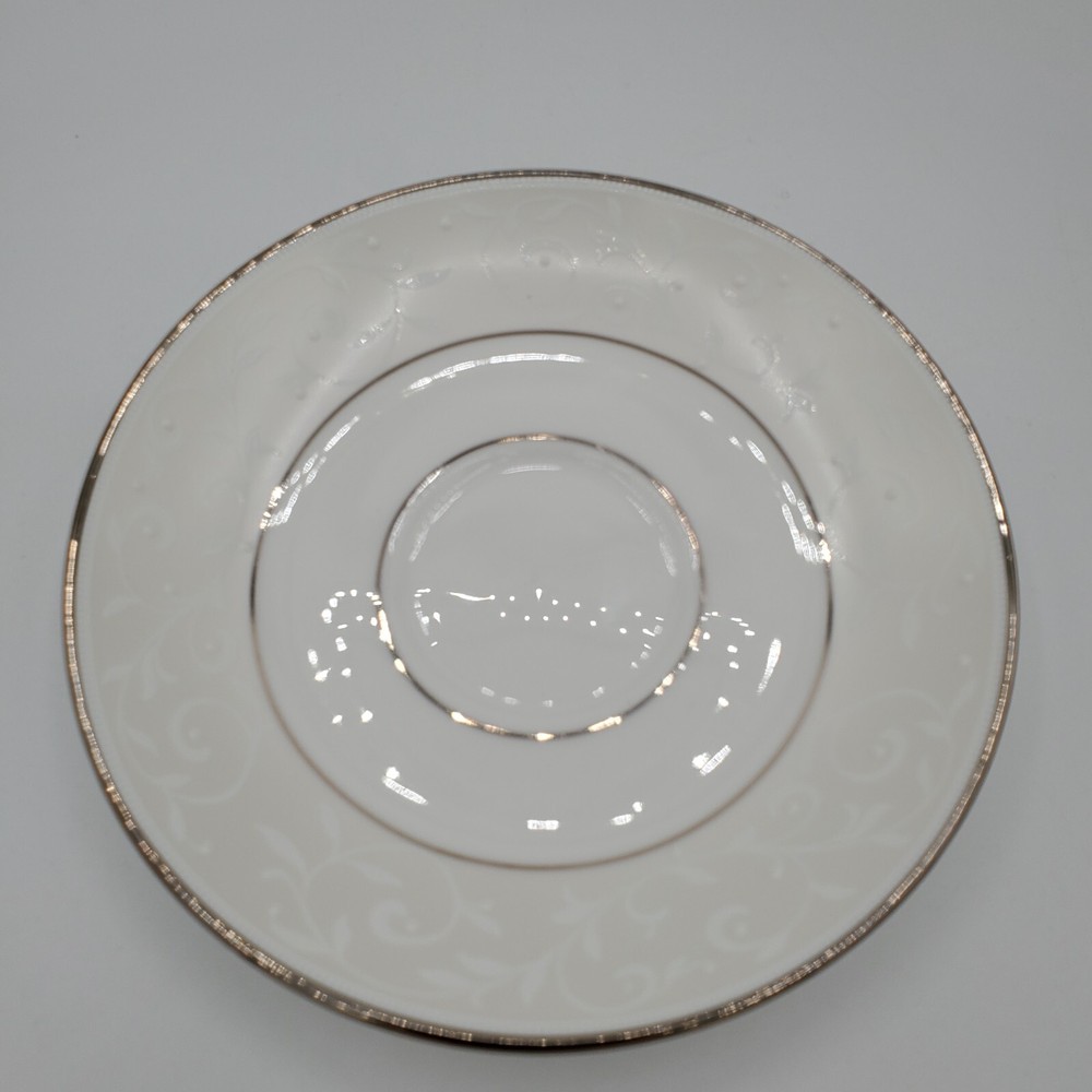 Lenox Opal Innocence 6″ Saucer Plate 2005 Platinum Trim Bone China NEW USA