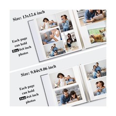 Vienrose 9.84×9.06 Inch Small Self-Adhesive Photo Album Linen C… FAST USA SHIP