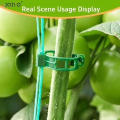 100 Pcs Plant Support Clips,Plastic Clips for Securing Plants,Tomato Vin