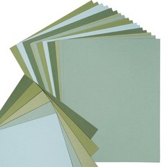 30 Sheets 8.5×11 Color Tones Cardstock Paper 250GSM inches, Sage-Green