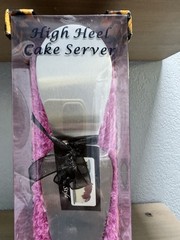 Wild Eye Designs High Heel Cake Server Cheetah Design Removable Magnet Heel NIB