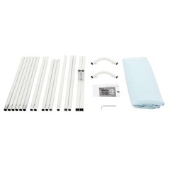 1.5*2m Wedding Backdrop Stand White, Blue Frame for Ceremony Decorations