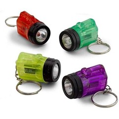 36 Mini Flashlight Keychains Assorted Neon Colors Party Favor Toys (3 dozen)