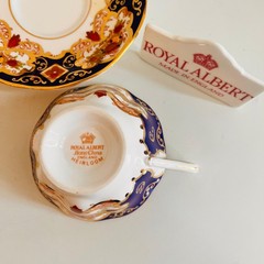 Royal Albert Heirloom Avon Trio: Bone China Teacup, Saucer & Cake Plate