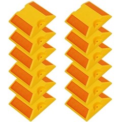 Yellow 4×4 Inch Road Reflectors 12 Pack – Yellow Pavement and Asphalt Stud