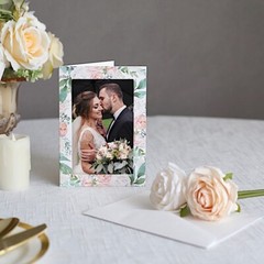 25 PICTURE FRAMES 7″ Floral Paper Photo Cards with Envelopes Party Favors Home