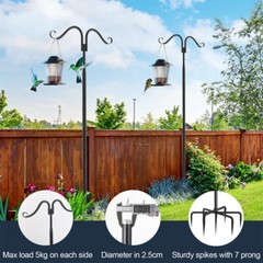 Outdoor Indoor String Light Pole 2 Pack For Deck Garden Holiday Party Wedding US