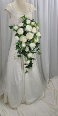 Peony and Rose Garden Flower Faux Wedding Bouquet