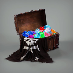 36PCS Acrylic Diamond Gems Jewels Pirate Treasure Chest Hunt Party Favors 25 Car