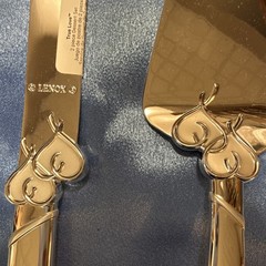 Lenox True Love 2-Piece Stainless Steel Cake Knife & Server Set 13in 812615