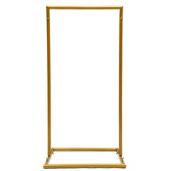 Wedding Square Archway Backdrop Stand Metal Arch Frame Flower Balloon Decor Gold