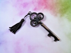 Wedding Favor Skeleton Key Bottle Openers Antique Copper Finish New Lot Of 14