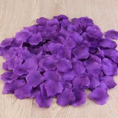 1000pcs Silk Rose Petals Decorations for Wedding Party (Purple)