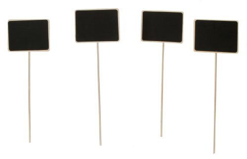 Darice David Tutera 4-Piece Chalkboard Stakes