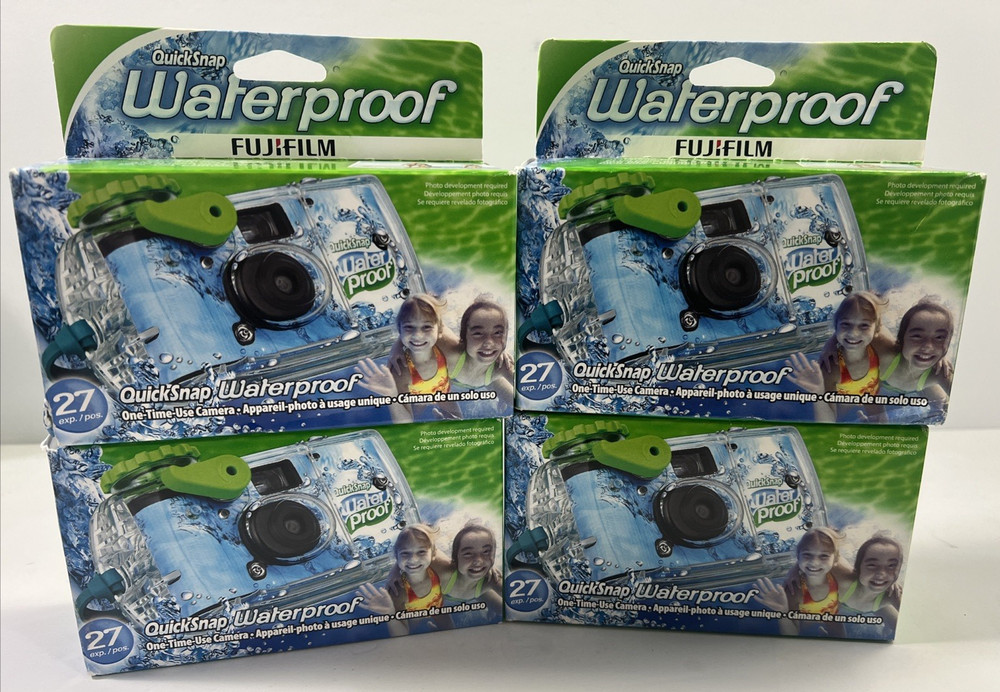 4x Underwater Camera Waterproof Fuji Quicksnap 27 Exposure Fujifilm SEALED NIB
