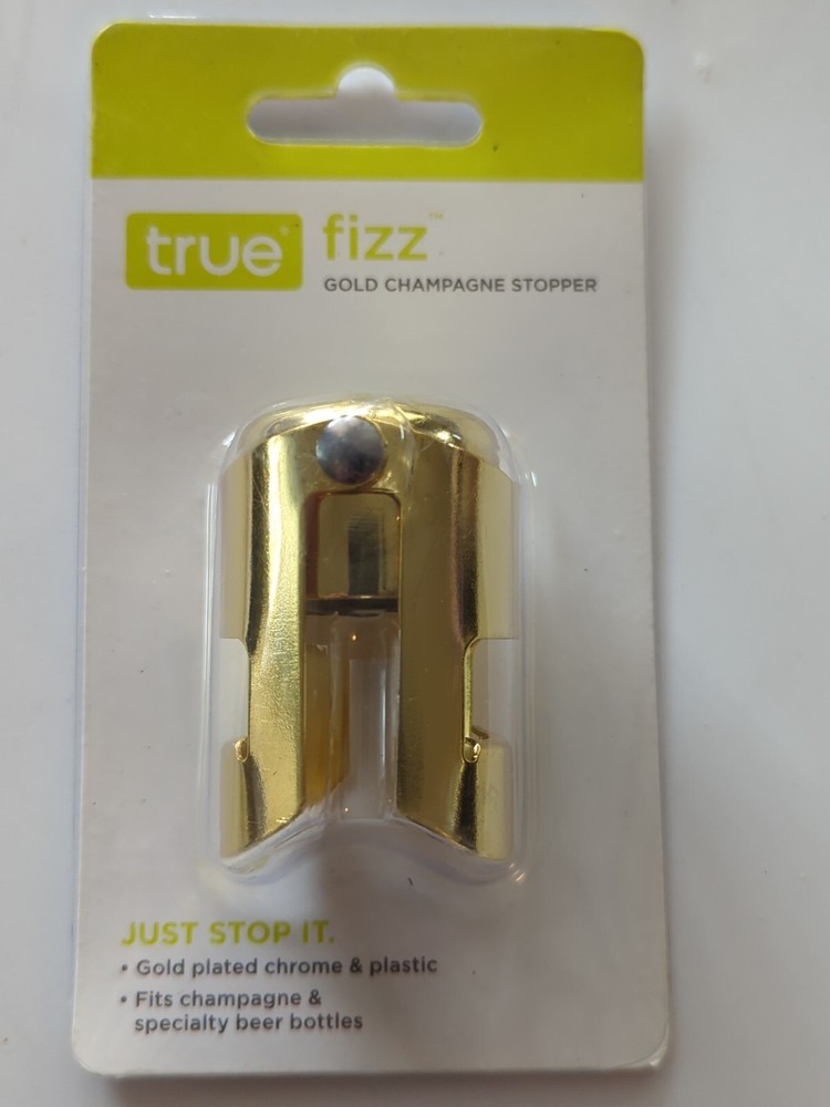 True Fizz: Gold Champagne Stopper, 7174…new