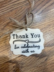 wedding “Thank You” Wood Pieces