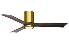 Matthews Fan IR3HLK-BRBR-WA-52 Irene-3HLK three-blade flush mount paddle fan in