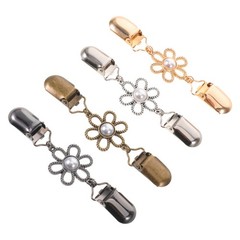 4 Pcs Cardigan Closure Clips Scarf Shawl Clasp Clothing for Women