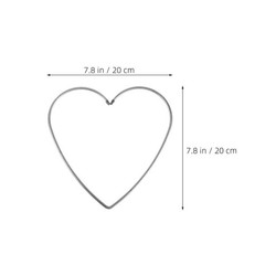 10 Pcs Metal Dreamcatcher Floral Hoops Wreath Heart Door Wire