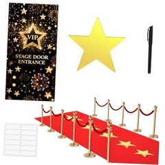 Red Carpet Runner For Party 2.6 x 15 ft Prom Decoration Not Slip Red Aisle Rug