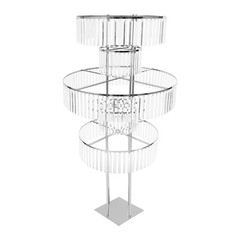 Metal Wedding Flower Stand Crystal-like Pedestal Stand 10kg/22lbs For Parties