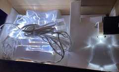 WEDDING STYLE BRIDAL BELLS LED LIGHT SET 10 LIGHTS W AC ADAPTER MARRIAGE DECOR