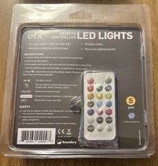 EFX Remote Controlled Set of 4 Colored LED Lights