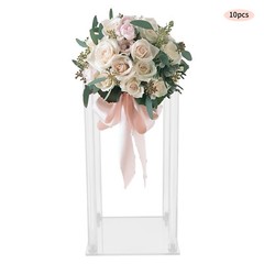 10Pcs Clear Acrylic Flower Stands Wedding Event Party Table Decor Flower Vases