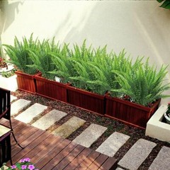 1-10pack Artificial Fake Boston Fern Plant Bushes Artificial Ferns Outdoor Decor