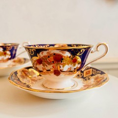 Royal Albert Heirloom Avon Trio: Bone China Teacup, Saucer & Cake Plate