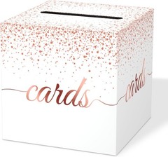 Rose Gold Cards Box for Birthday, Wedding, Bridal or Baby Shower, Graduation,…
