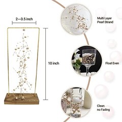 12pcs Pearl String, for Wedding Centerpiece, Vase Filler and Decor for Gold