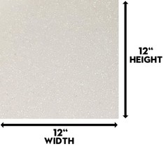 White Glitter Cardstock – 10 Sheets Premium Paper – 12″ x 12″,