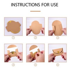 30 Pcs Mini Envelopes With Gold Heart Shaped Clasp, 25*15CM, Kraft
