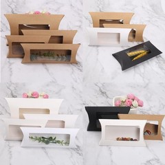 Clear Window Treat Boxes – 40 Pack Kraft Pillow Boxes for Every Occasion