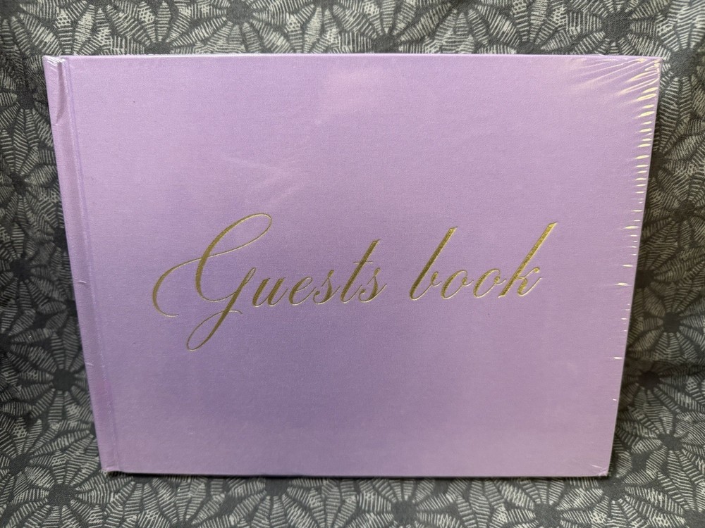 Purple Wedding Guest Book