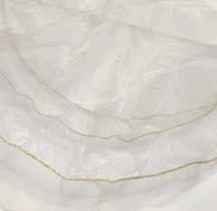 Placemats Satin Gold Trimmed Oval Shimmering Lot Of 3 Wedding Decorations