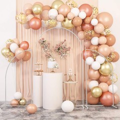 Set Of 2 Sturdy Metal Wedding Arch Stands, Elegant Backdrop Decor