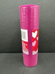 Glitter Tulle Scintillant 6” X 3 Yards Fuchsia With Pink Glitter