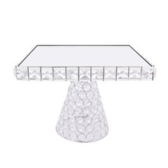 Dessert Plate Display Rack 5Pcs Cupcake Holder Tray Crystal Beads Cake Stand New
