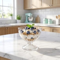 12 Pack Acrylic Ice Cream Bowls – 8 Oz Clear Plastic Dessert Cups Footed Ice