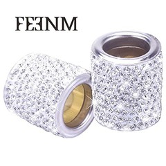 Car Headrest Head Rest Collars Rings Decor Bling Bling Crystal Diamond Ice